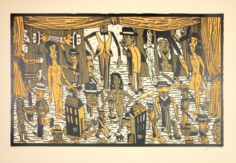 Théâtre de la ville II by Antonio Seguí, 1992