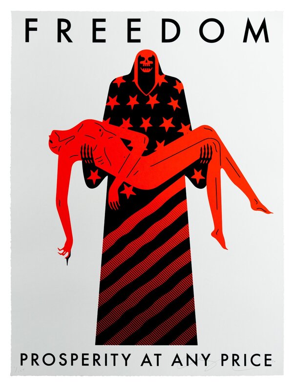 Freedom / Prosperity At Any Price (White) de Cleon Peterson, 2020