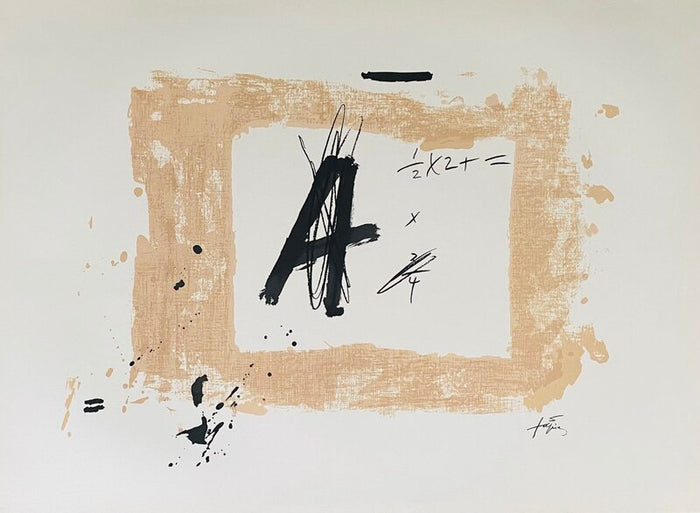 Lettre "A" d'Antoni Tàpies, 1976