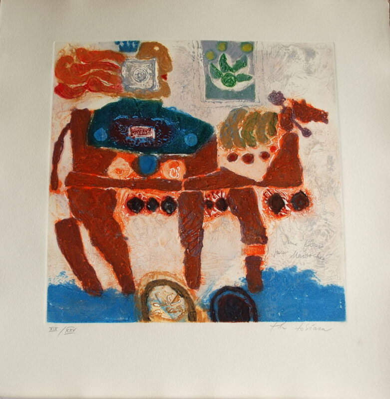 Une fleur pour Mardochée by Theo Tobiasse, c. 1970