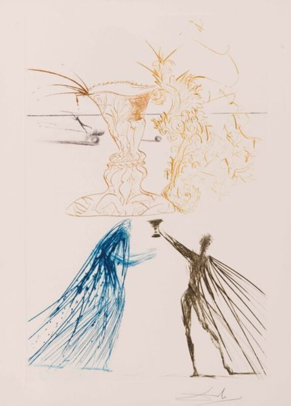 Tristan and Iseult by Salvador Dalí, 1970