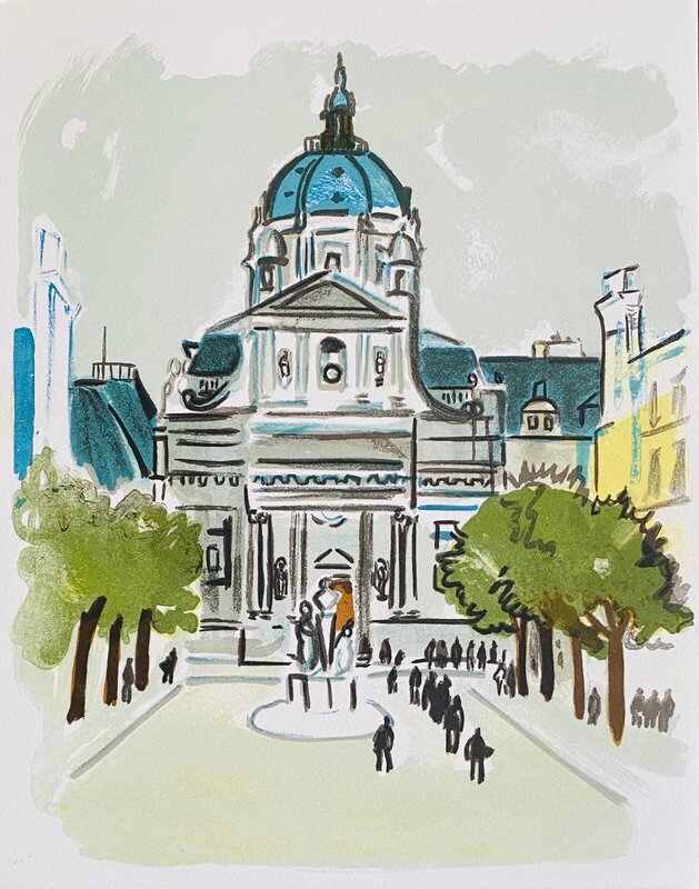 Mémoires d'un naïf : Place de la Sorbonne by Yves Brayer, 1967