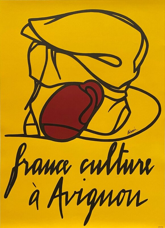 France Culture à Avignon by Valerio Adami, 1977