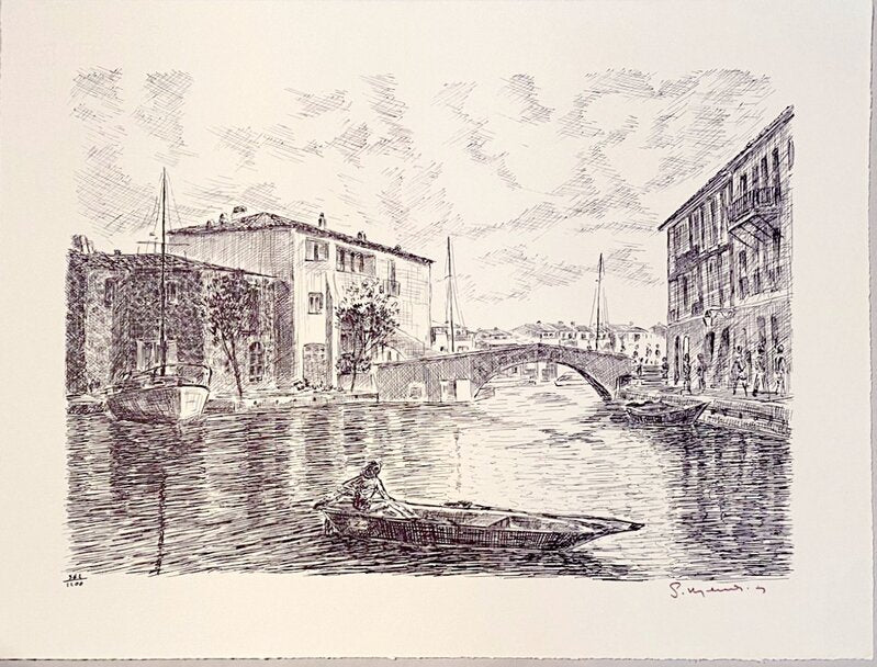 Port Grimaud de Serge Mendjisky, 1969