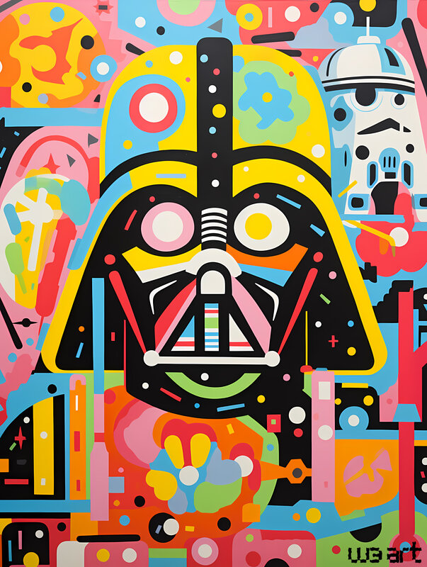 Darth Psych Vintage de W3 ART, 2023