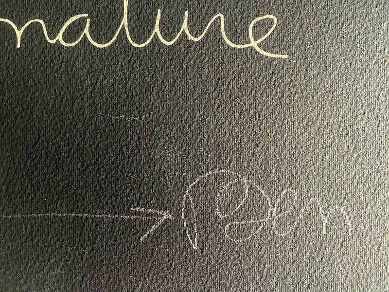 Signature by Ben Vautier, 1975 (view 2)