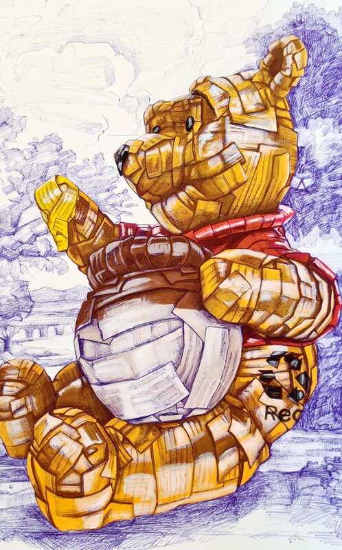 Winnie The Pooh Is Recyclable by Laurence Vallières, 2021 (view 2)
