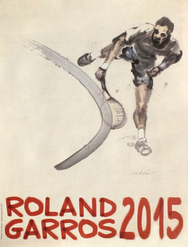 Roland-Garros Official Poster de Du Zhenjun, 2015