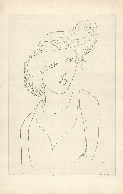 Cinquante Dessins, Planche XXXIII de Henri Matisse, 1920