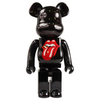 Rolling Stones Lip & Tongue (Black Chrome) 1000% by BE@RBRICK, 2022
