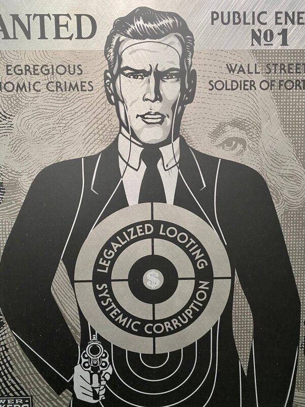 Wall Street Public Enemy de Shepard Fairey, 2018 (vue 2)