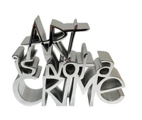 Art Is Not a Crime (Silver) de Mr. Brainwash, 2021