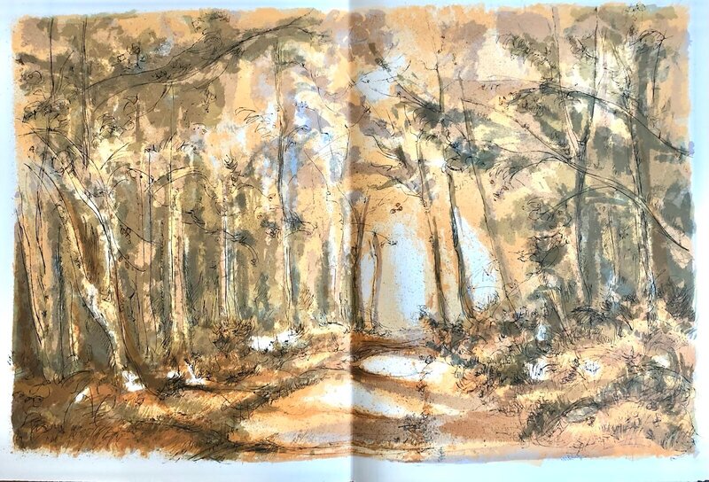 Forêt voisine by Théophile Alexandre Steinlen, 1970