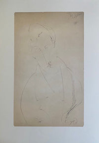 Uomo con i baffi by Amedeo Modigliani, 1917
