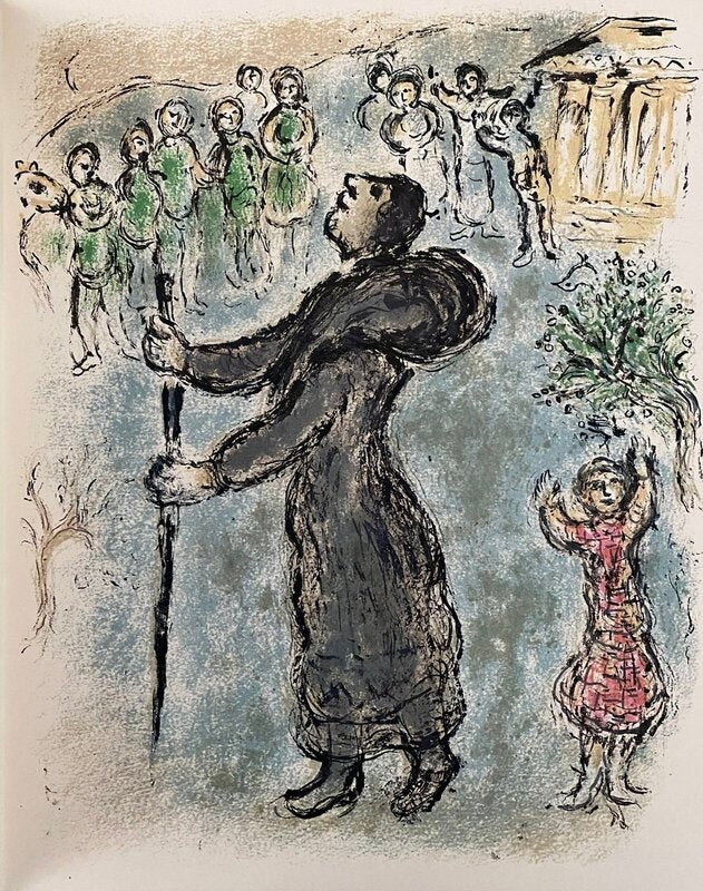 The Odyssey - Odysseus Disguised as a Beggar de Marc Chagall, 1989