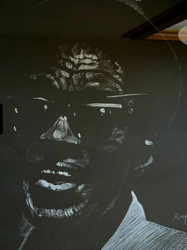 Lightnin Hopkins by Bernard Rancillac, 1997 (view 4)