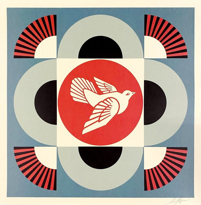 Geometric Dove (Blue) by Shepard Fairey, 2021