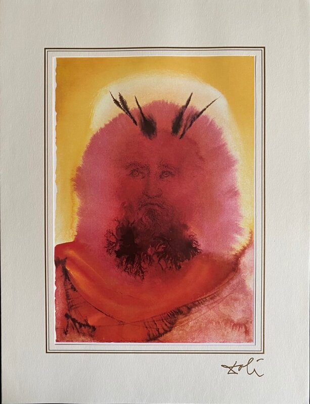 The glory of God is on the face of Moses (Exodus 34:29) de Salvador Dalí, 1985