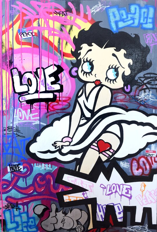 Betty Boop Print by FAT, 2019