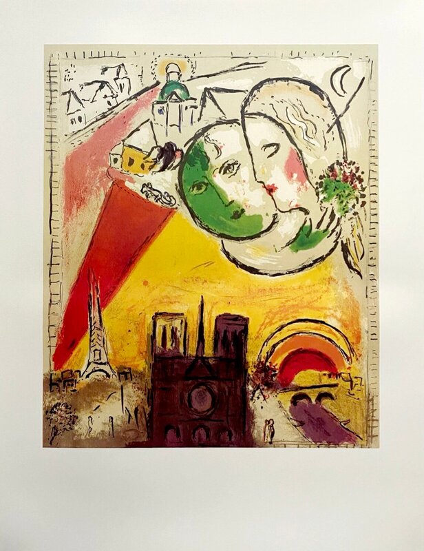 Le dimanche, 1954 de Marc Chagall, vers 2005
