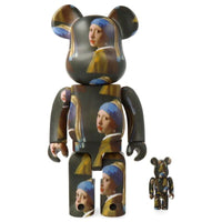 Bearbrick Joahnnes Vermeer "Girl With Pearl Earring" 400% + 100% de BE@RBRICK, 2022