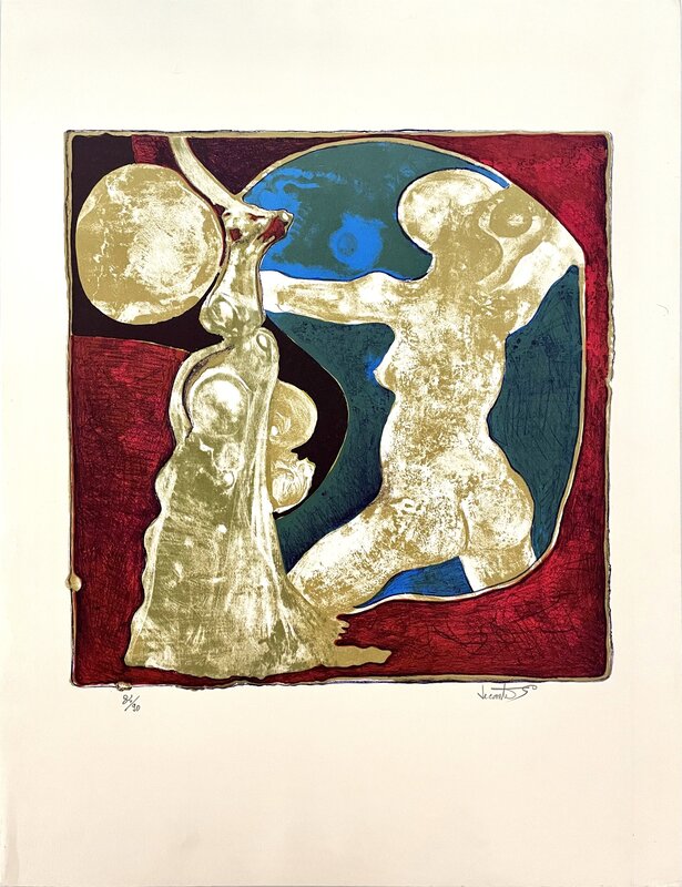 Le Nu au miroir by Gérard Lecomte, 1975