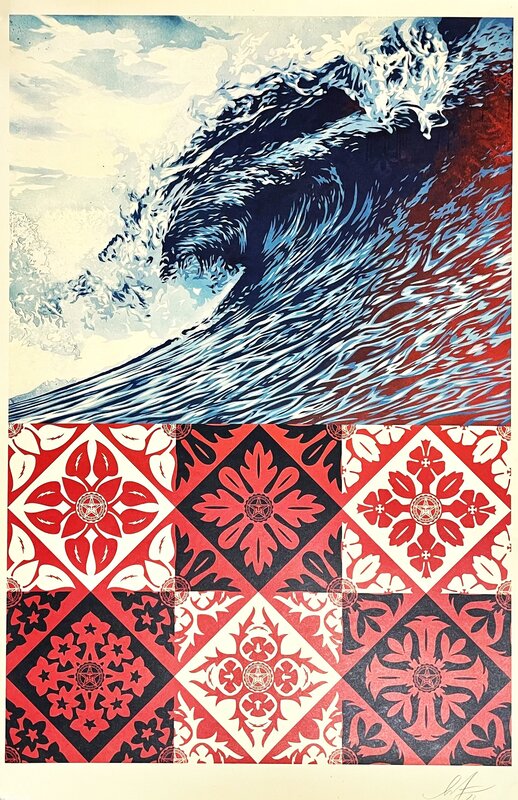 Wave Of Distress by Shepard Fairey, 2023