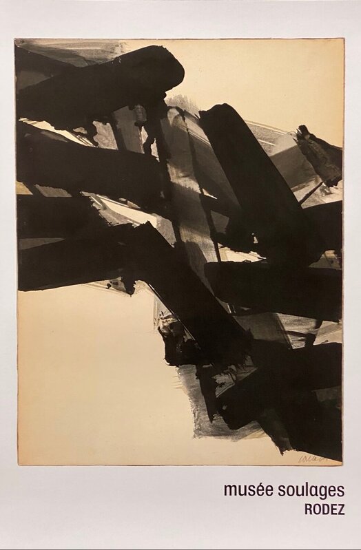 Encre sur papier by Pierre Soulages, 1961
