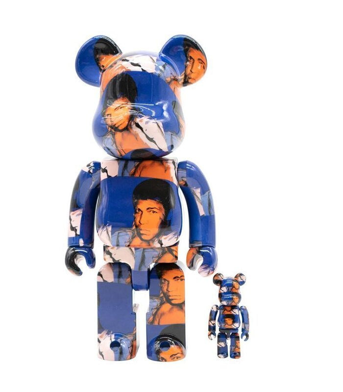 Bearbrick Andy Warhol Muhamad Ali 400% + 100% by BE@RBRICK, 2021