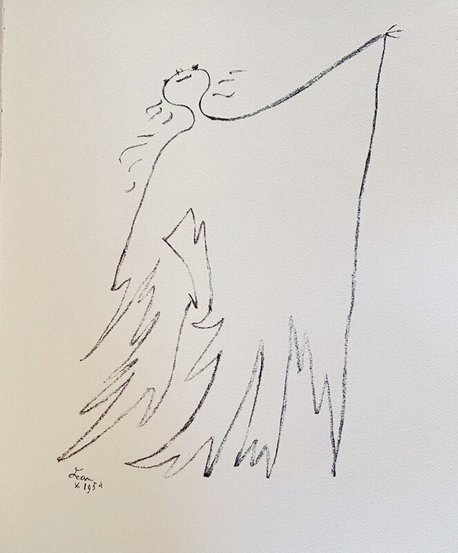 Sous le manteau de feu by Jean Cocteau, 1954