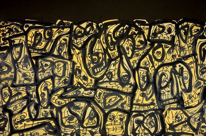 Foule d'Antonio Saura, 1989
