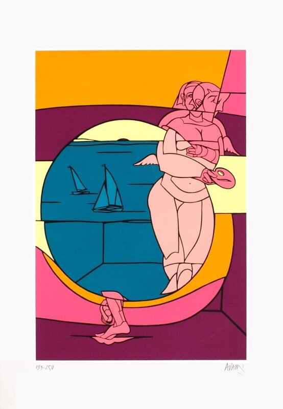 Dieu de l'Olympe (Barcelona Olympic Games) de Valerio Adami, 1992