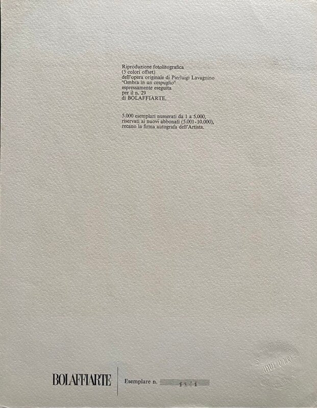 Ombre in un cespuglio by Pier Luigi Lavagnino, c. 1970 (view 4)