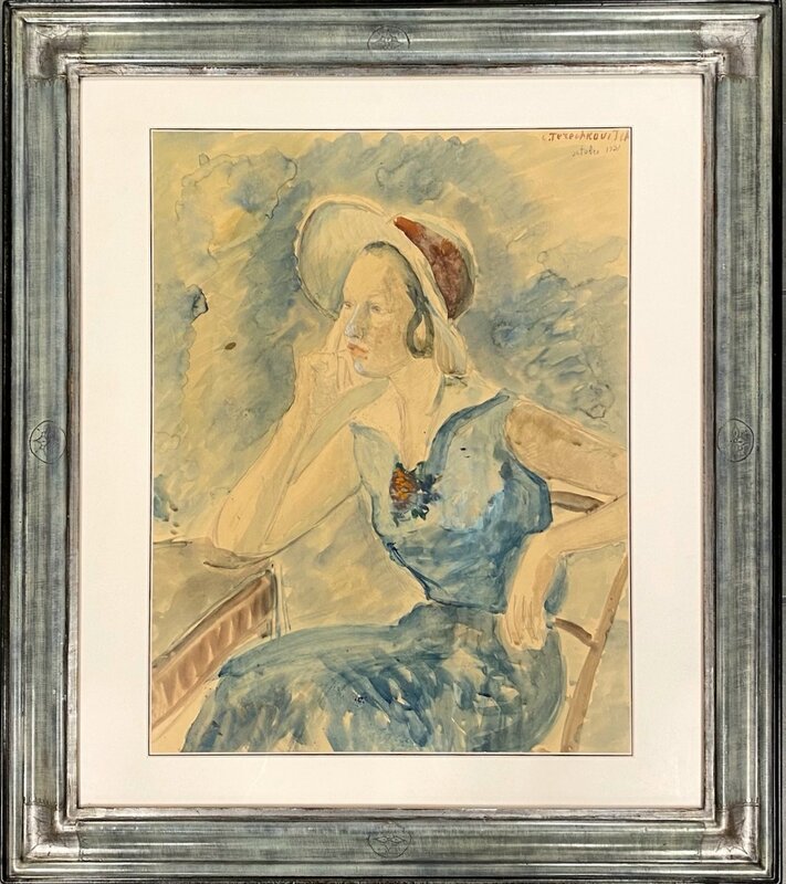 Portrait d'une fille de Constantin Andreevitch Terechkovitch, 1931