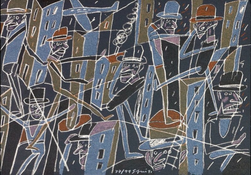 Le froid bleu des contre nuits 6 by Antonio Seguí, 1990