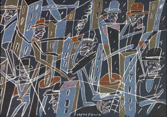 Le froid bleu des contre nuits 6 d'Antonio Seguí, 1990