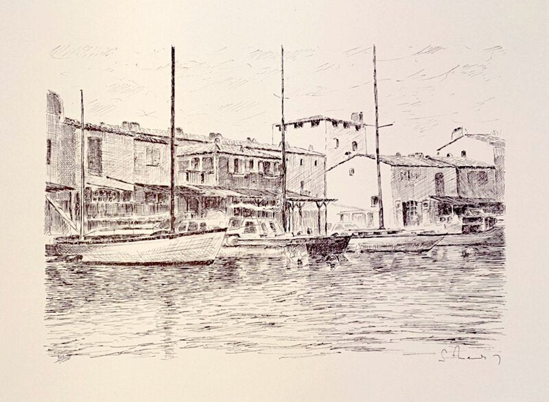 Port Grimaud de Serge Mendjisky, 1969