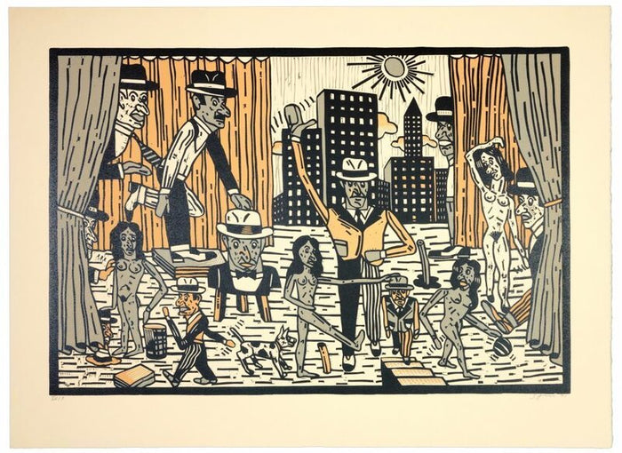 Théâtre de la ville I by Antonio Seguí, 1991