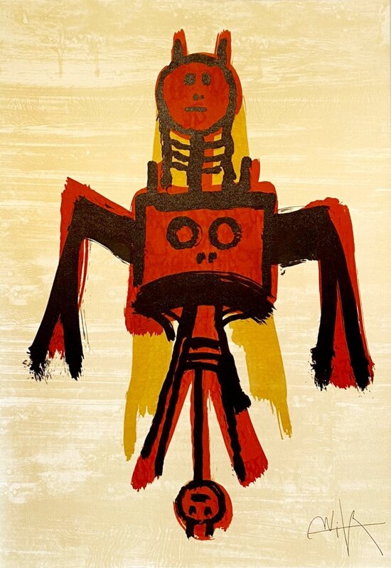 El último viaje del buque fantasma de Wifredo Lam, 1976