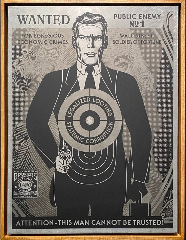 Wall Street Public Enemy de Shepard Fairey, 2018