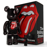 Rolling Stones Lip & Tongue (Black Chrome) 400% + 100% de BE@RBRICK, 2022 (vue 4)