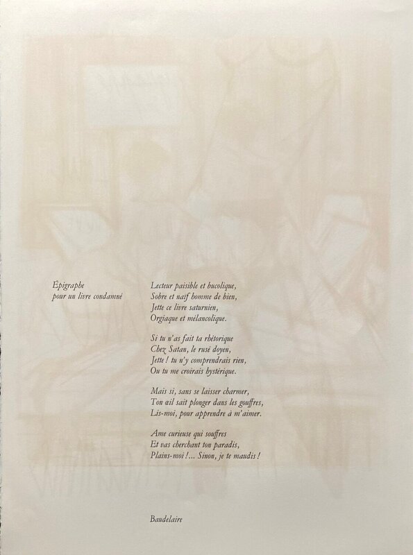 Épigraphe pour un livre condamné de Bernard Buffet, 1970 (vue 2)