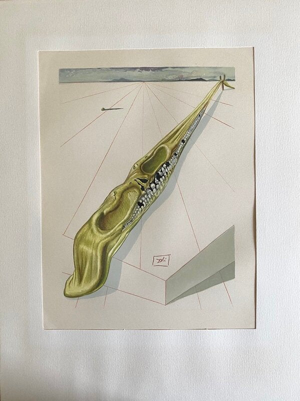 La Divine Comédie - Enfer 14 - Blasphémateurs by Salvador Dalí, 1963