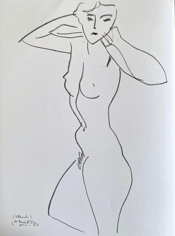 Claude dénudée de Henri Matisse, 1952