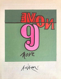 Number "9" by Valerio Adami, 1971