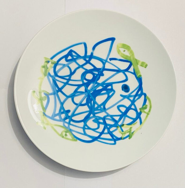 Vie Marine : Ronde des poissons by Zao Wou-Ki 趙無極, 2018