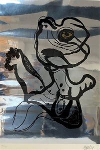 Woman With the Golden Eye by Karel Appel, 1974