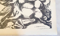 The Labours of Hercule -The mares of Diomedes d'Ossip Zadkine, 1960 (vue 3)