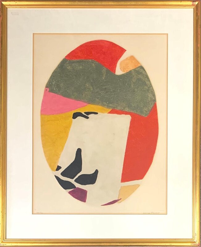 Composition ovale de Max Papart, vers 1970