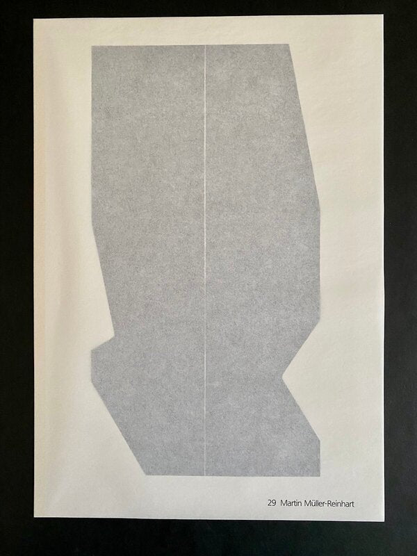 Gravure VIII de Martin Müller-Reinhart, 1990 (vue 2)